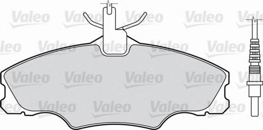 Valeo 540 741 - Bremsbelagsatz, Scheibenbremse alexcarstop-ersatzteile.com