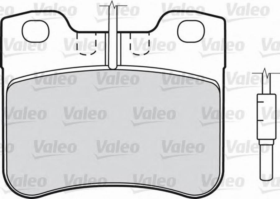 Valeo 540 743 - Bremsbelagsatz, Scheibenbremse alexcarstop-ersatzteile.com