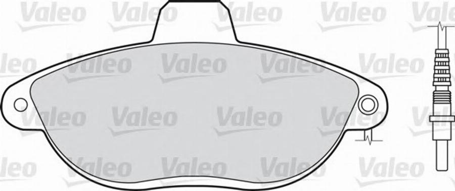 Valeo 540754 - Bremsbelagsatz, Scheibenbremse alexcarstop-ersatzteile.com