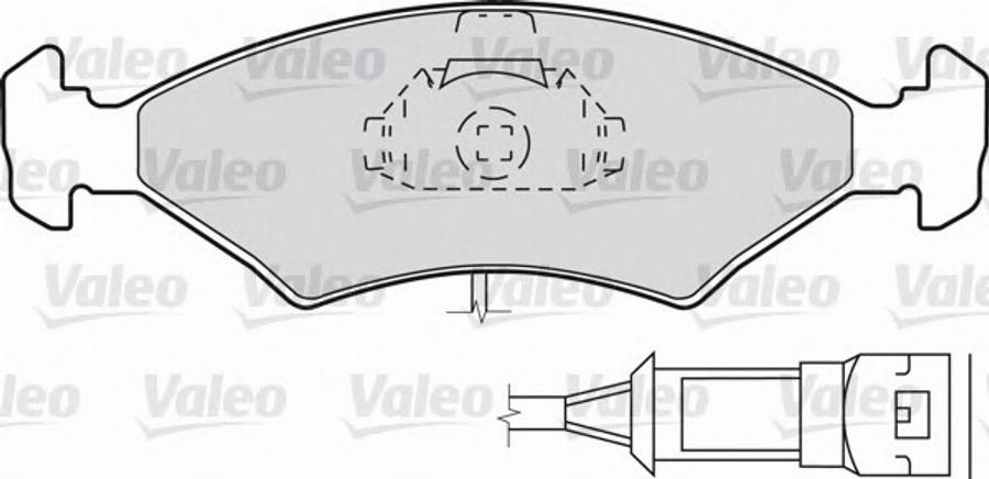 Valeo 540739 - Bremsbelagsatz, Scheibenbremse alexcarstop-ersatzteile.com