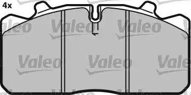 Valeo 541696 - Bremsbelagsatz, Scheibenbremse alexcarstop-ersatzteile.com