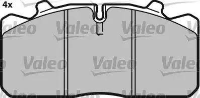 Valeo 541693 - Bremsbelagsatz, Scheibenbremse alexcarstop-ersatzteile.com