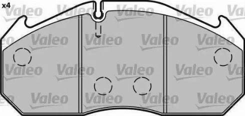 Valeo 541713 - Bremsbelagsatz, Scheibenbremse alexcarstop-ersatzteile.com