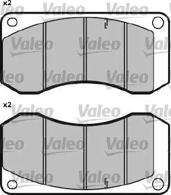 Valeo 541647 - Bremsbelagsatz, Scheibenbremse alexcarstop-ersatzteile.com