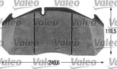 Valeo 541650 - Bremsbelagsatz, Scheibenbremse alexcarstop-ersatzteile.com