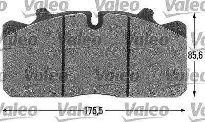 Valeo 541665 - Bremsbelagsatz, Scheibenbremse alexcarstop-ersatzteile.com