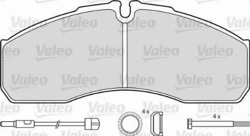 Valeo 541663 - Bremsbelagsatz, Scheibenbremse alexcarstop-ersatzteile.com