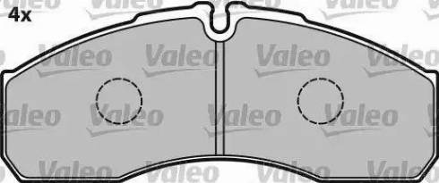 Valeo 541663 - Bremsbelagsatz, Scheibenbremse alexcarstop-ersatzteile.com