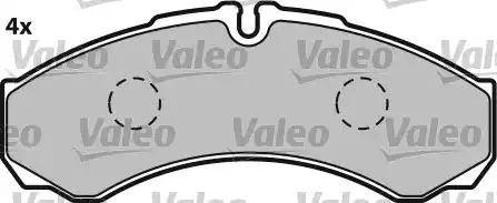 Valeo 541662 - Bremsbelagsatz, Scheibenbremse alexcarstop-ersatzteile.com