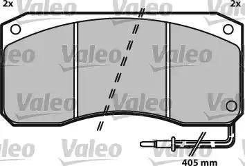 Valeo 541648 - Bremsbelagsatz, Scheibenbremse alexcarstop-ersatzteile.com