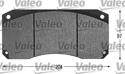 Valeo 541605 - Bremsbelagsatz, Scheibenbremse alexcarstop-ersatzteile.com