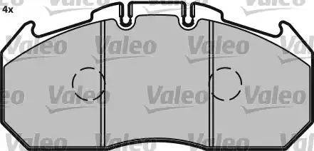 Valeo 541700 - Bremsbelagsatz, Scheibenbremse alexcarstop-ersatzteile.com