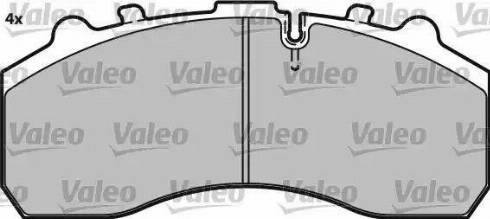 Valeo 541715 - Bremsbelagsatz, Scheibenbremse alexcarstop-ersatzteile.com