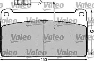 Valeo 541710 - Bremsbelagsatz, Scheibenbremse alexcarstop-ersatzteile.com