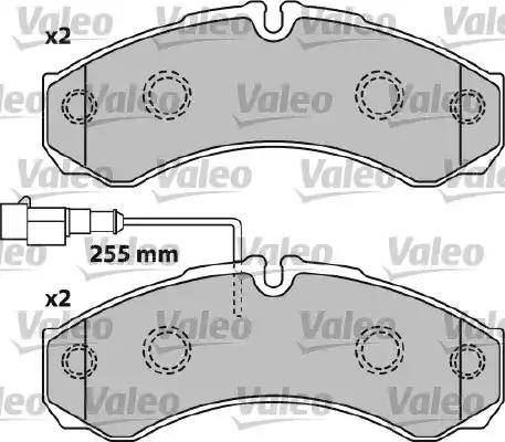 Valeo 541739 - Bremsbelagsatz, Scheibenbremse alexcarstop-ersatzteile.com