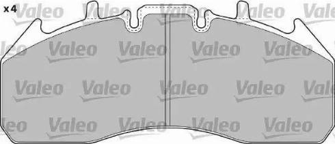 Valeo 541724 - Bremsbelagsatz, Scheibenbremse alexcarstop-ersatzteile.com