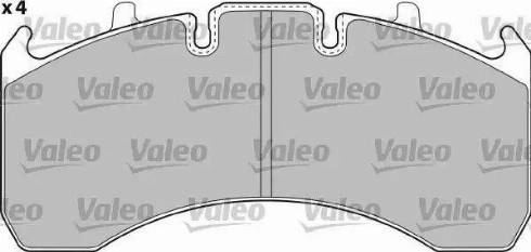 Valeo 541725 - Bremsbelagsatz, Scheibenbremse alexcarstop-ersatzteile.com