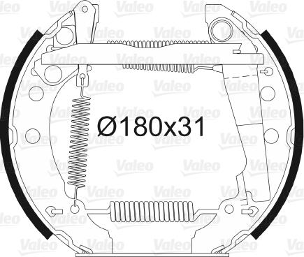 Valeo 554529 - Bremsbackensatz alexcarstop-ersatzteile.com