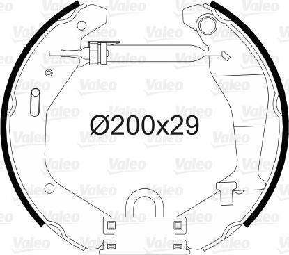 Valeo 554862 - Bremsbackensatz alexcarstop-ersatzteile.com