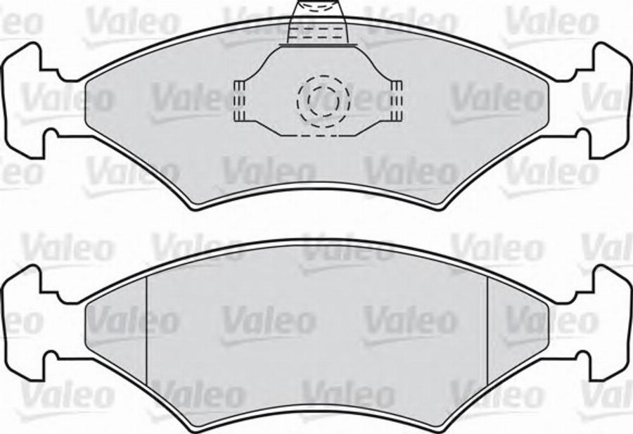 Valeo 551653 - Bremsbelagsatz, Scheibenbremse alexcarstop-ersatzteile.com