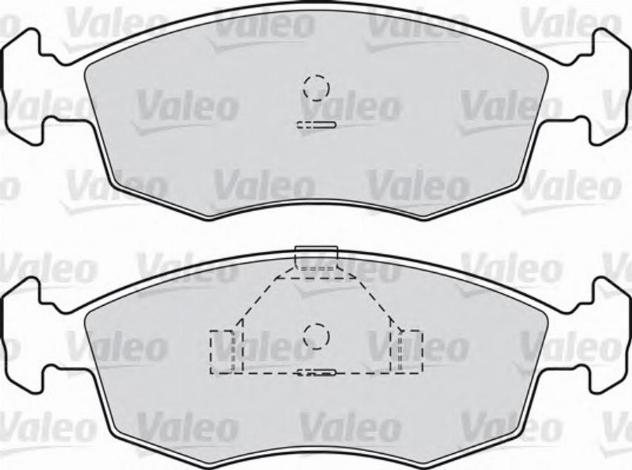 Valeo 551676 - Bremsbelagsatz, Scheibenbremse alexcarstop-ersatzteile.com