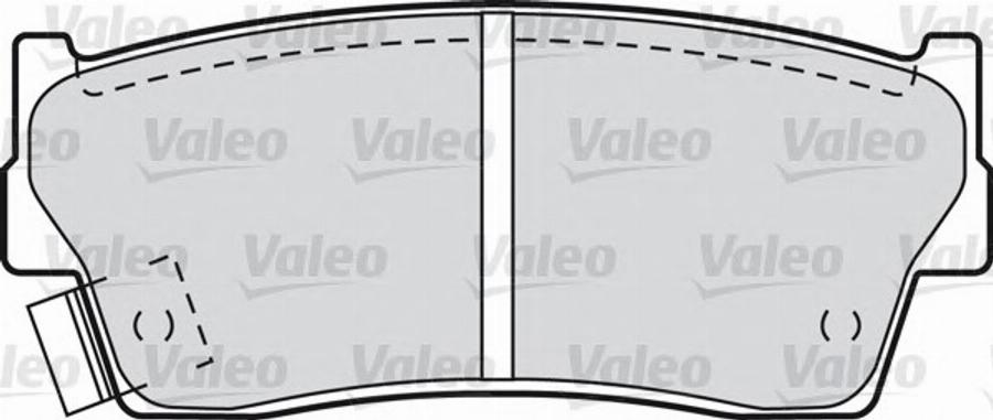 Valeo 551755 - Bremsbelagsatz, Scheibenbremse alexcarstop-ersatzteile.com