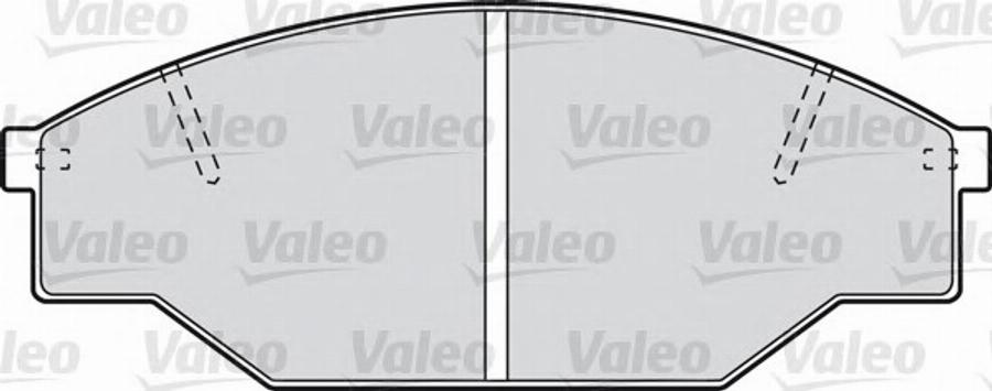 Valeo 551711 - Bremsbelagsatz, Scheibenbremse alexcarstop-ersatzteile.com