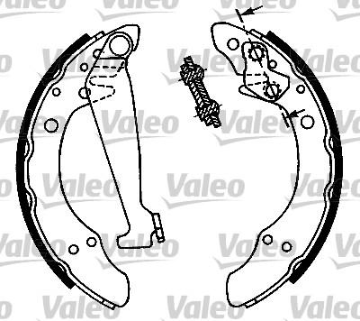 Valeo 553746 - Bremsbackensatz alexcarstop-ersatzteile.com