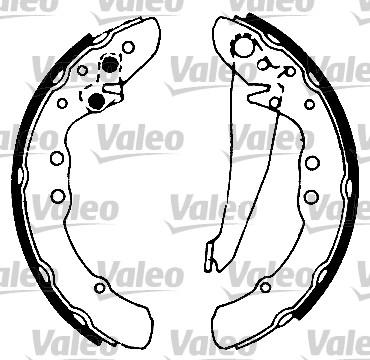 Valeo 553727 - Bremsbackensatz alexcarstop-ersatzteile.com