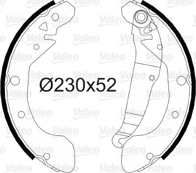 Valeo 564153 - Bremsbackensatz alexcarstop-ersatzteile.com