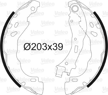 Valeo 564157 - Bremsbackensatz alexcarstop-ersatzteile.com