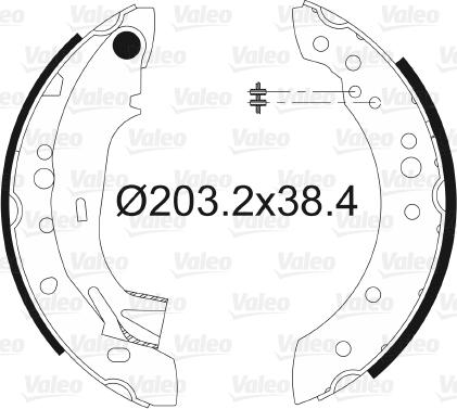 Valeo 562997 - Bremsbackensatz alexcarstop-ersatzteile.com