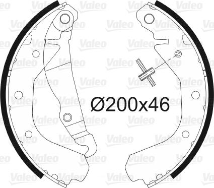 Valeo 562038 - Bremsbackensatz alexcarstop-ersatzteile.com