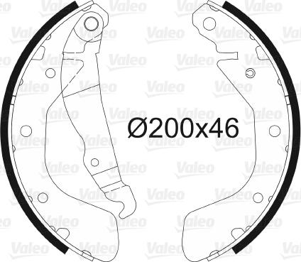 Valeo 562078 - Bremsbackensatz alexcarstop-ersatzteile.com