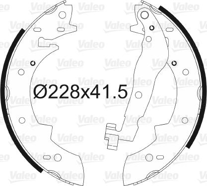 Valeo 562105 - Bremsbackensatz alexcarstop-ersatzteile.com