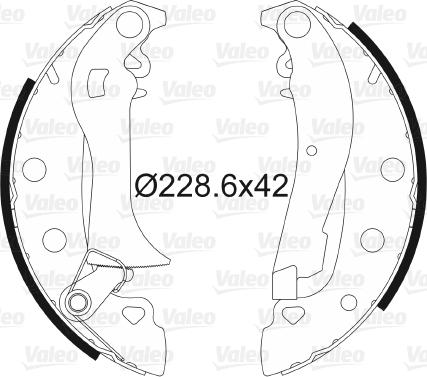 Valeo 562764 - Bremsbackensatz alexcarstop-ersatzteile.com