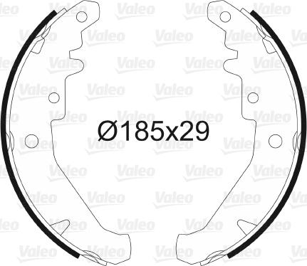 Valeo 562785 - Bremsbackensatz alexcarstop-ersatzteile.com