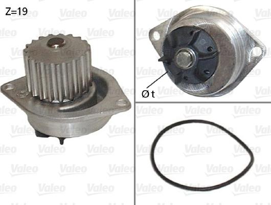 Valeo 506595 - Wasserpumpe alexcarstop-ersatzteile.com