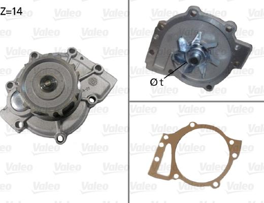 Valeo 506588 - Wasserpumpe alexcarstop-ersatzteile.com