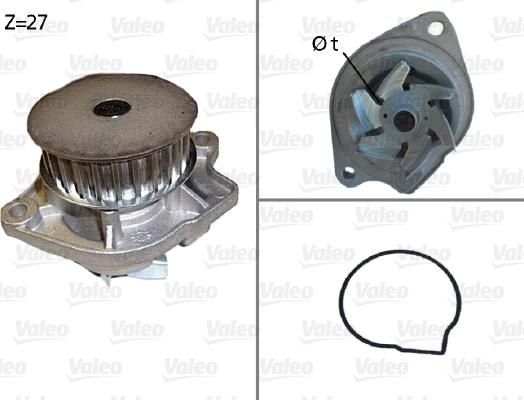 Valeo 506576 - Wasserpumpe alexcarstop-ersatzteile.com