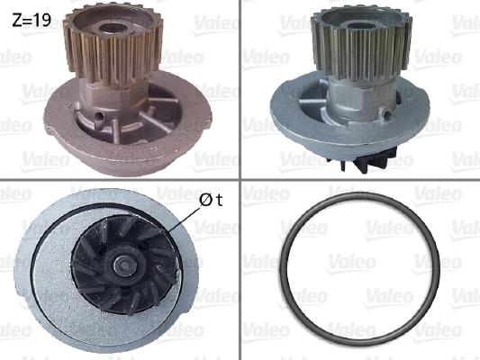 Valeo 506649 - Wasserpumpe alexcarstop-ersatzteile.com