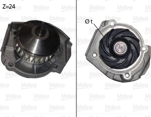 Valeo 506640 - Wasserpumpe alexcarstop-ersatzteile.com