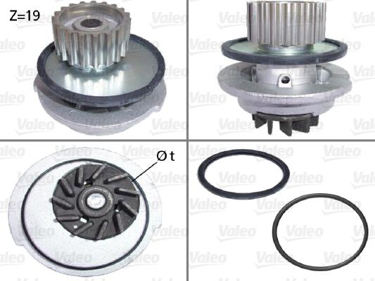 Valeo 506648 - Wasserpumpe alexcarstop-ersatzteile.com