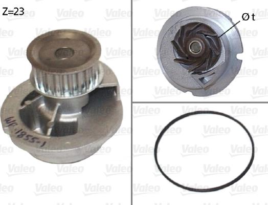 Valeo 506656 - Wasserpumpe alexcarstop-ersatzteile.com