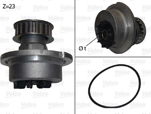 Valeo 506006 - Wasserpumpe alexcarstop-ersatzteile.com