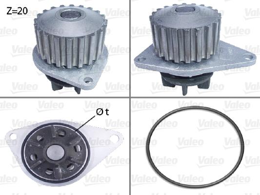 Valeo 506035 - Wasserpumpe alexcarstop-ersatzteile.com