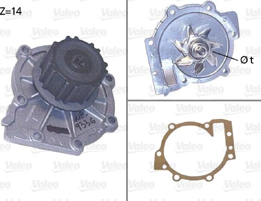 Valeo 506853 - Wasserpumpe alexcarstop-ersatzteile.com