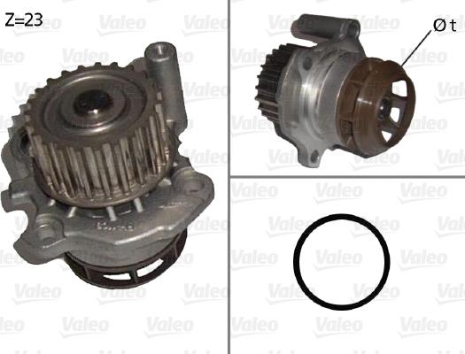 Valeo 506876 - Wasserpumpe alexcarstop-ersatzteile.com