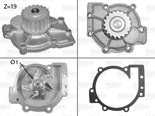 Valeo 506325 - Wasserpumpe alexcarstop-ersatzteile.com