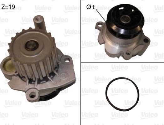 Valeo 506701 - Wasserpumpe alexcarstop-ersatzteile.com